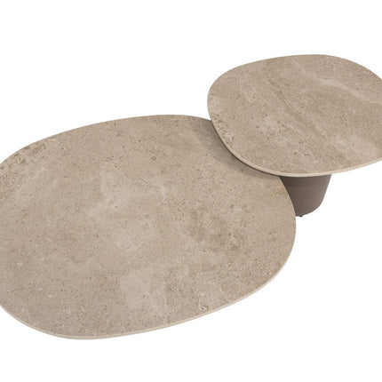 4 Seasons Outdoor Santorini Ecksofa + Sofie Kaffeetische