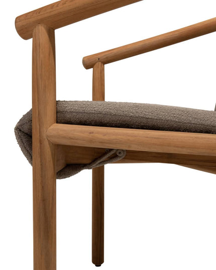 4 Seasons Outdoor Tess dining + Taste 4SO Capri tafel barrel-vorm teak 280 x 110 cm