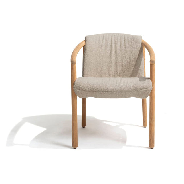 4 Seasons Outdoor Tess Dining + Geschmack 4SO Prado Teak Tabelle 130 Ø CM Teak -Basis