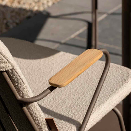 4 Seasons Outdoor Veneto Stapelstuhl terre Edelstahl inkl. Kissen
