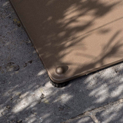 4 Seasons Outdoor Vermont eettafel met keramisch tafelblad, terre 75 x 75 cm.