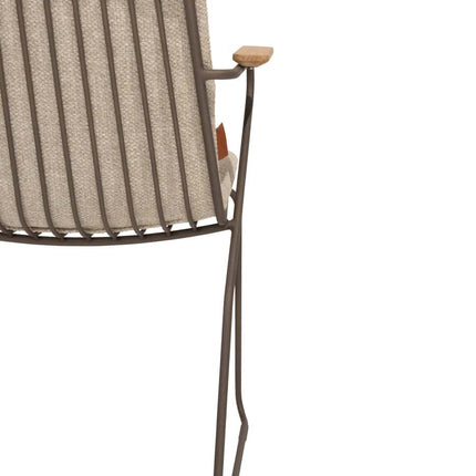 4 Seasons Outdoor Veneto Stapelstuhl terre Edelstahl inkl. Kissen