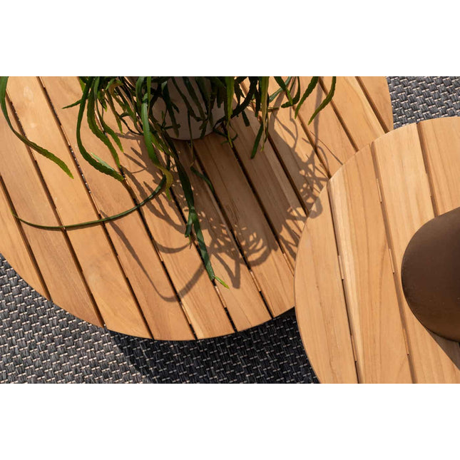 Taste 4SO Albano bistro loungeset + 4 Seasons Outdoor Verdi bijzettafel 45 Ø cm latte