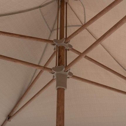 4 Seasons Outdoor Vivenda 270 x 270 cm. Sand mit Holz -Look -Rahmen