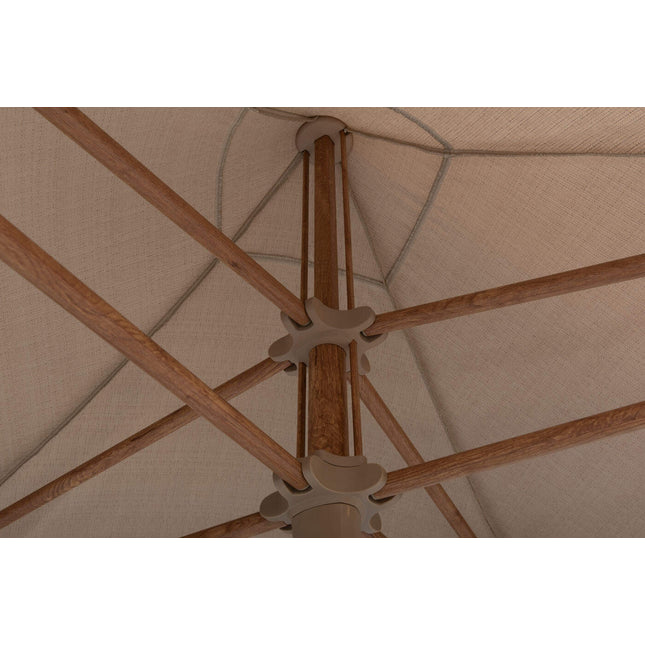 4 Seasons Outdoor Vivenda 270 x 270 cm. zand met woodlook frame