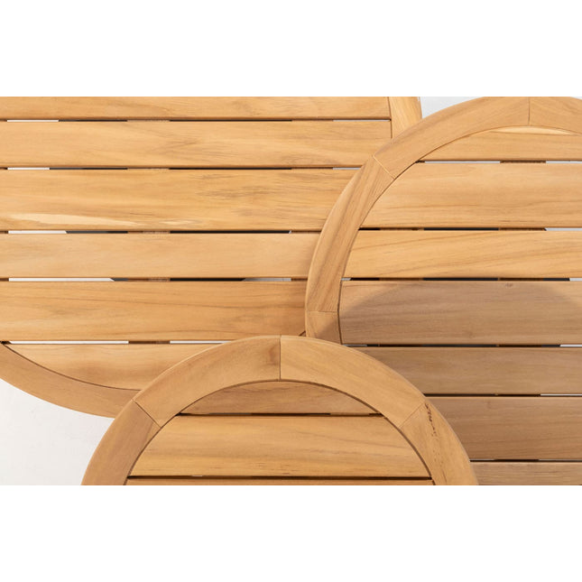 4 Seasons Outdoor Metropolitan loungeset latte + Volta salontafels latte